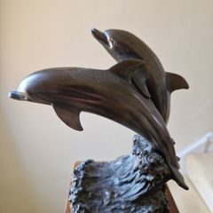 Bronze Like Dolphin Ornament