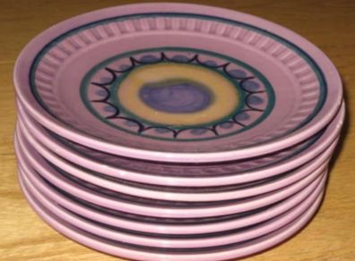 4 Retro Gouda Vintage Plates