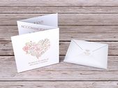 Floral Heart Wedding Invites