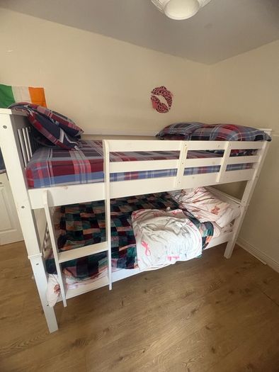 Small Double bunk beds with mattresses