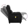 Massage Chair with Cushion Black Image 7