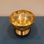 Vintage brass pedestal bowl Image 2