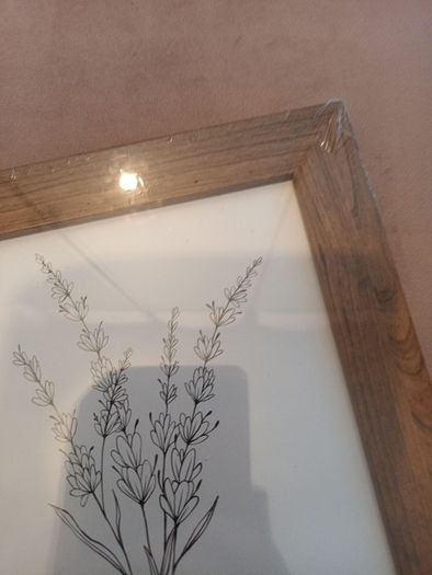 Dark wood photo frame