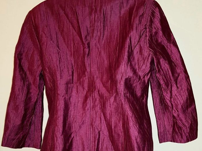 Cerise Pink Linen Mix Dressy Jacket from Precis Petite size 12
