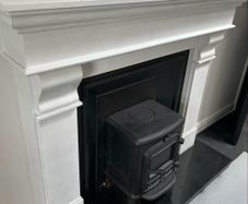 marble fire place