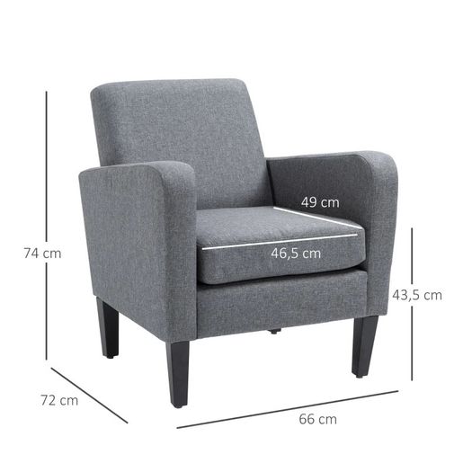 SALE Modern Fabric Accent Chiar Club Armchair Sofa with Padded Seat (FREE SHIPPING)