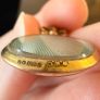 Gold Edwardian portrait fob and chain 9k Image 2