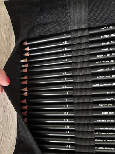 AK Weathering pencils for modelling