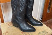 Genuine Leather Black Boots 37