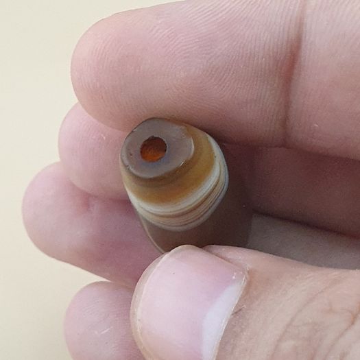Vintage Yemeni Suliemani Natural Eye Agate Bead Amulet
