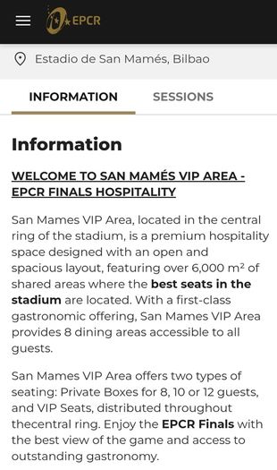 VIP Tickets Champions Cup Final Leinster v Bordeaux