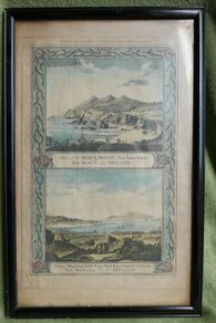 Antique "View of the Black Rocks... & View of Ringsend....Dublin Bay in IRELAND", antique print c 1800