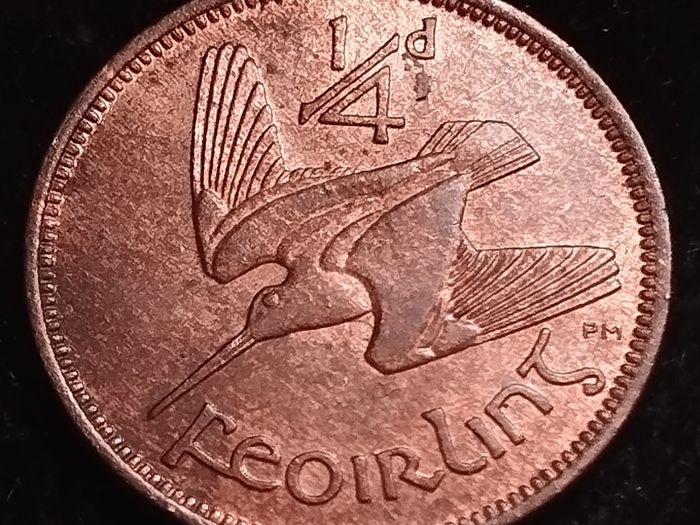 #548 - Ireland - 1949 - Farthing - KM.9 - AU