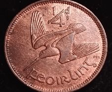 #548 - Ireland - 1949 - Farthing - KM.9 - AU