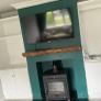 18kw stove, hearth and custom made mantlepiece Image 2