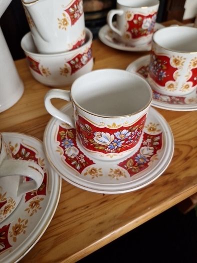 mid-century retro coffee set