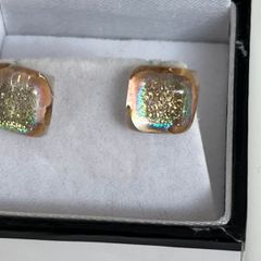 Glass Stone Earrings
