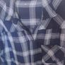 Yours Navy&Silver metallic check drop shoulder shirt tunic size UK18 EU46 Postage included Image 5