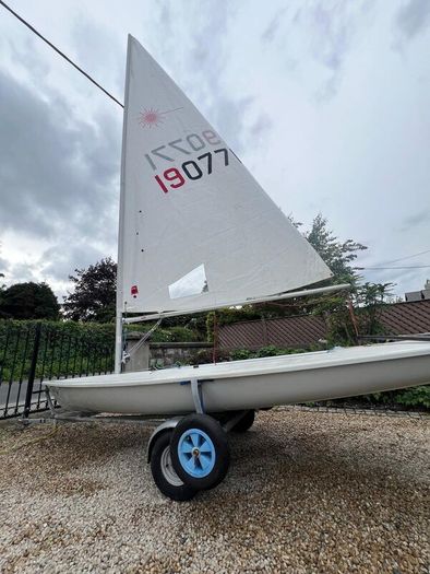 Laser sailing boat