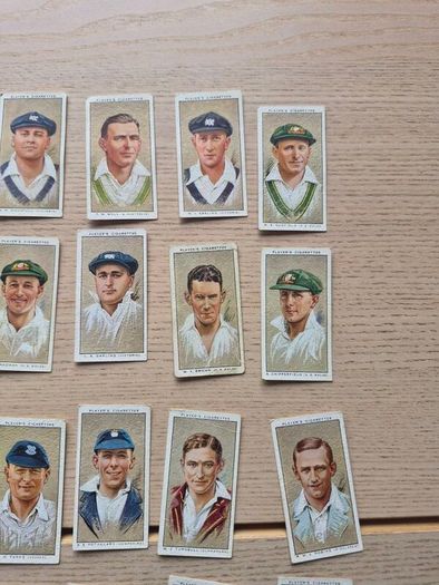 Cricketers 1934 serie of 50 full Set John Players  Cigarette Cards