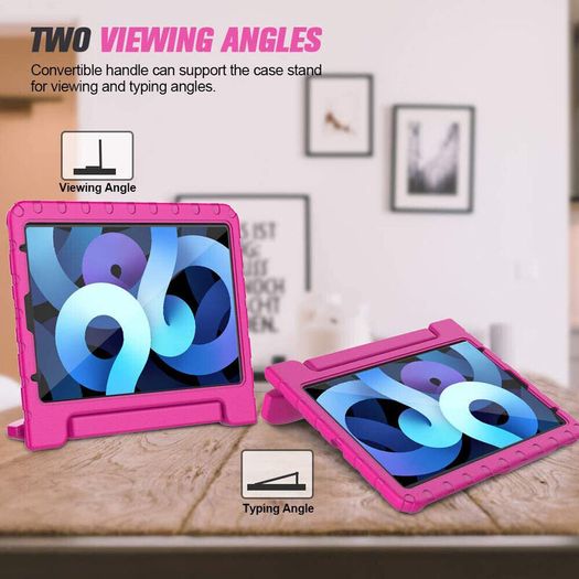 For Apple iPad Pro 11 2022 Kids Case Shockproof Cover With Stand Pink