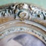 Antique Oval Picture Frame Photo Women Gold Painted Wood 10 x  8 Image 5