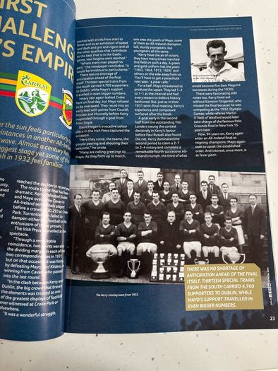 Mayo All-Ireland Winning program