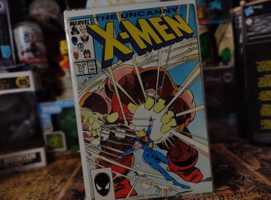 Uncanny X-Men ! Issue #217 ! Dazzler joins the X-Men ! Juggernaut Cover ! Copper Age Comic from 1987 ! by Marvel !