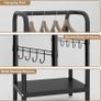 Metal Coat Stand, Small Coat Rack with Shelf and Hook, Freestanding Clothes Rail for Hallway, Bedroom, Office, Balcony, Small Space, Entrance (black) Image 5