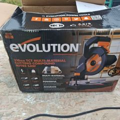 Evolution 210mm TCT Multi- Materials Cutting Compond Mitre Saw