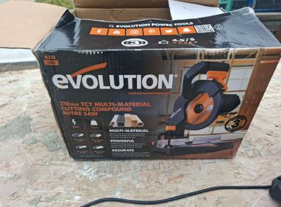 Evolution 210mm TCT Multi- Materials Cutting Compond Mitre Saw