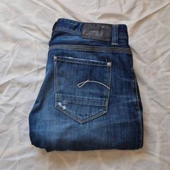 G star raw 3301 baggy Size 33/32 button fly navy in excellent condition