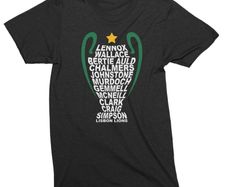 Celtic FC Lisbon Lions Trophy T-Shirt (Small To. 5XL)