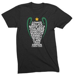 Celtic FC Lisbon Lions Trophy T-Shirt (Small To. 5XL)