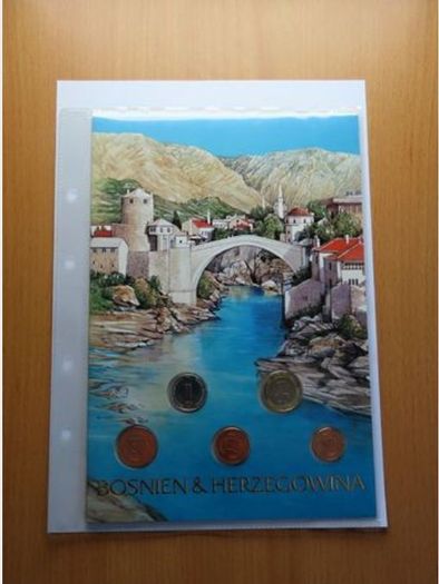 Bosnia and Herzegovina vintage original coins set unc