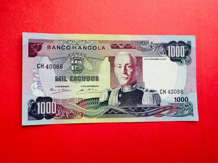Angola  1000.  Escudos  1972  PICK 103  SCARCE . ( uncirculated )