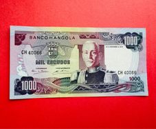 Angola  1000.  Escudos  1972  PICK 103  SCARCE . ( uncirculated )