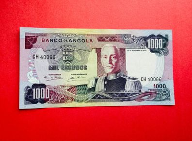 Angola  1000.  Escudos  1972  PICK 103  SCARCE . ( uncirculated )