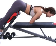 Multi Functional Gym Bench for Full All in One Body Workout  Versatile Fitness Equipment for Hyper Back Extension, Roman Chair, Adjustable Situp, Decline, Flat Bench