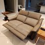 Leather Sofa 2 seater electric recliner 1.7m wide Image 3