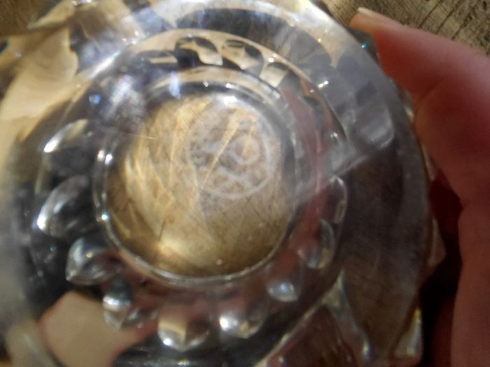 Antique French Baccarat glass ashtray