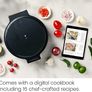 Everything Maker, 30cm Pizza Oven Electric & More, 1570W, 220 C Non-Stick, High Heat, Digital Cookbook, LED Indicator, Vertical Storage Image 4