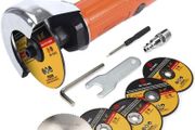 Mini Angle Grinder, Air Cut Off Tool 3-Inch for Cutting Polishing and Sharpening, 7 Cutting Discs for Metal Wood Plastic Processing