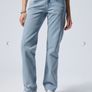 Weekday Arrow Straight Low Rise Blue Jeans 25/30 Image 3