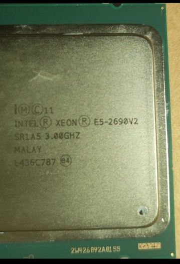 Intel Xeon Processor E5-2690 v2 25M Cache, 3.00 GHz. 20 logical processors/threads 50 euro each