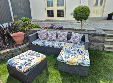 Rattan Corner Sofa