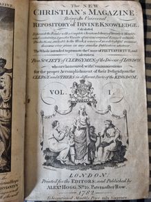 Two old books - Christian's Magazine 1782