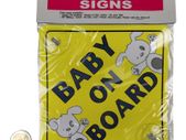 Baby On Board Sign For Car Window