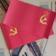 Soviet Russian,  Paper Parade Flags (x2) ,1980s