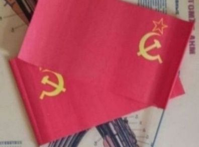Soviet Russian,  Paper Parade Flags (x2) ,1980s